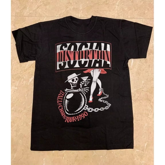 Rare Social Distortion Band Tour 1990 T-shirt S-5XL