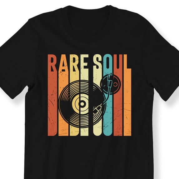 Rare Soul Music Vinyl Graphic T-shirt For Men And Women Retro Vinyl 80s 90s #26