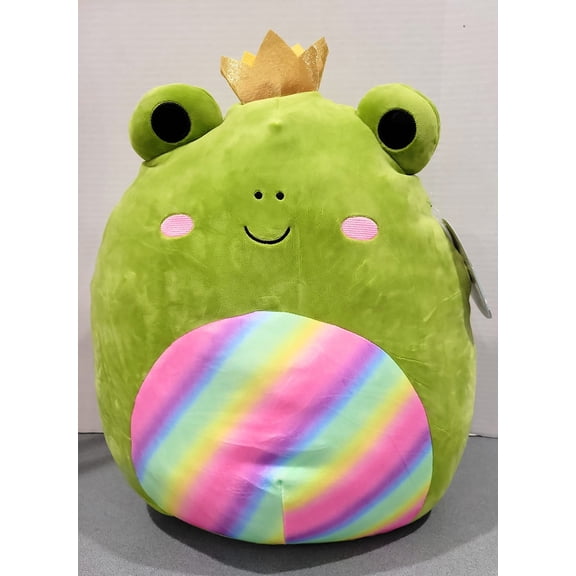 Rare Squishmallow Doxl The Frog 16 with Crown Princess
