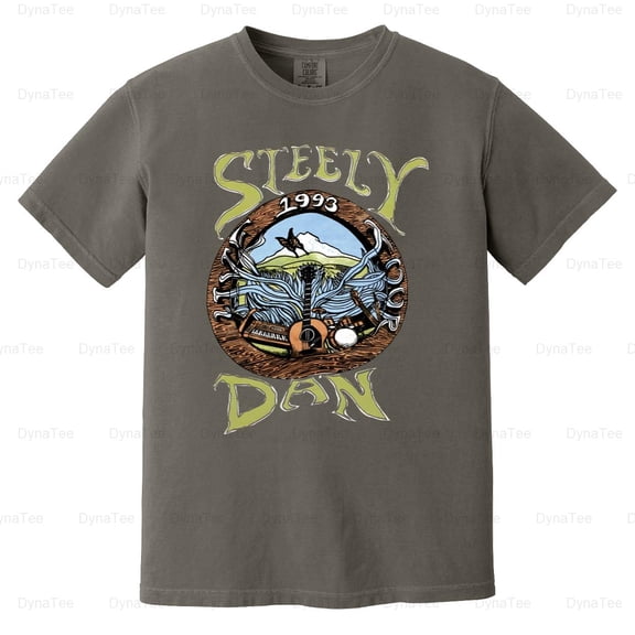 Rare Steely Dan Band 1993 TShirt Short Sleeve Black All Size Comfort Color T-Shirt Unisex, up to 4XL