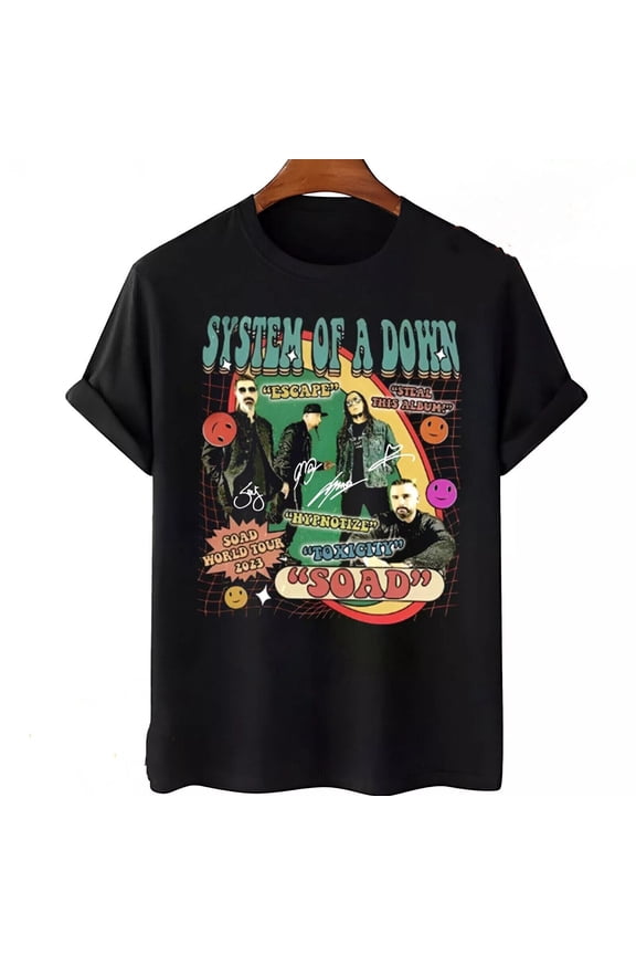 Rare System Of A Down T-Shirt, San Francisco, CA 17th Aug 2024, Rock Band Merch