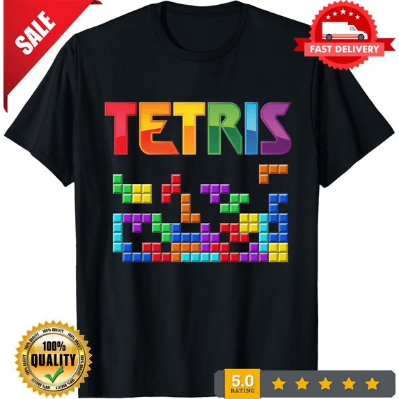 Rare Tetris Retro Video game arcade T Shirt Adult & Youth Sizes Fast Ship!!, ULTRA LIMITED-TH79511
