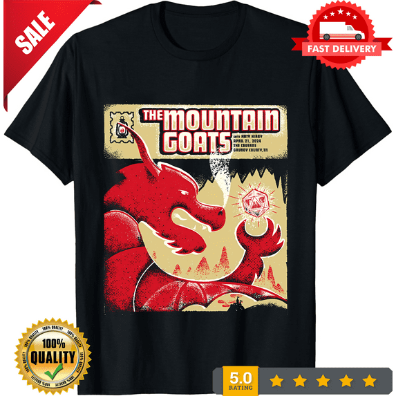Rare The Mountain Goats April 21 2024 Poster T Shirt All Size S-5Xl FF266, ULTRA LIMITED-TH71423