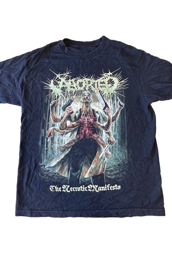 Rare The Necrotic Manifesto Aborted Shirt Cotton Black S-3XL HH581
