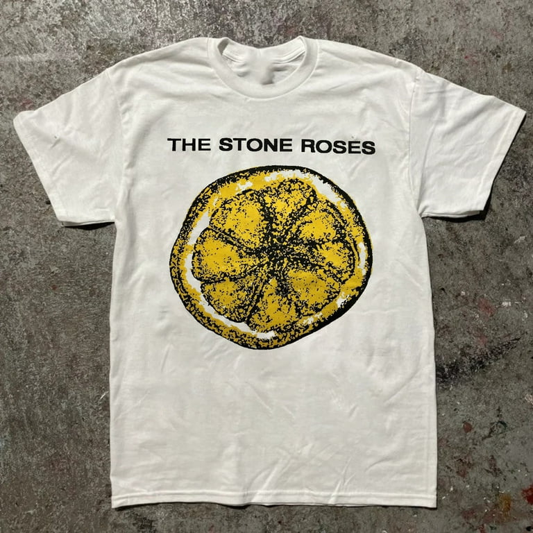 Rare The STONE ROSES 90s The Lemon Anthology White Unisex T-Shirt  S-5XLPrinted T-shirts