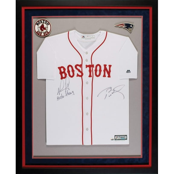 Rare Tom Brady  David Ortiz "Boston Strong" Signed Red Sox Jersey Fanatics