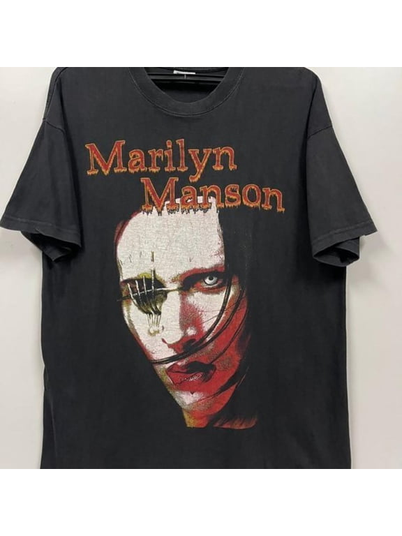 Rare Vintage 90S Marilyn Manson Promo Album Rock Band Unisex Tshirt