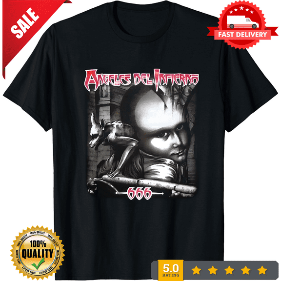 Rare Vintage Angeles Del Infierno 666 Shirt Unisex Concert S to 5XL, LIMITED EDITION-TH65461