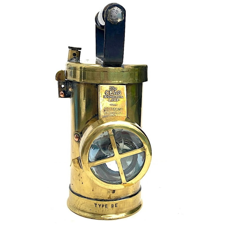 1940's Model No.34 Brass Ceag Miners Inspection Lamp from