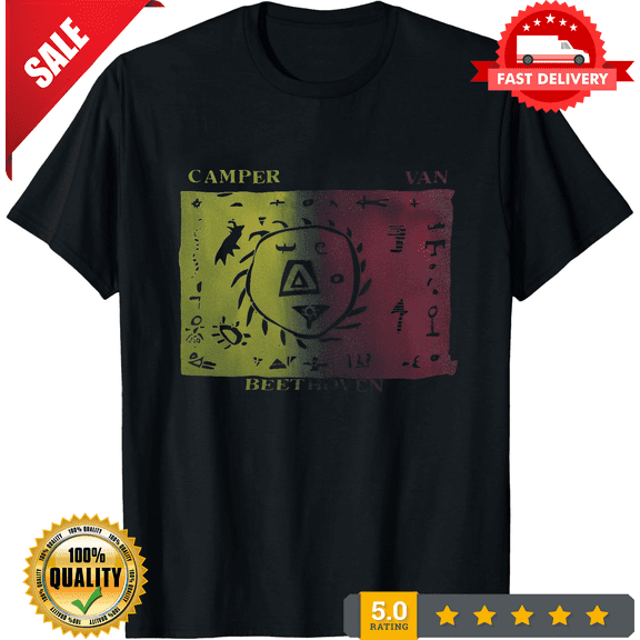 Rare Vintage Camper Van Beethoven Concert Shirt 1980's Original 80s Rare Paper Thin L, ULTRA LIMITED-TH74210