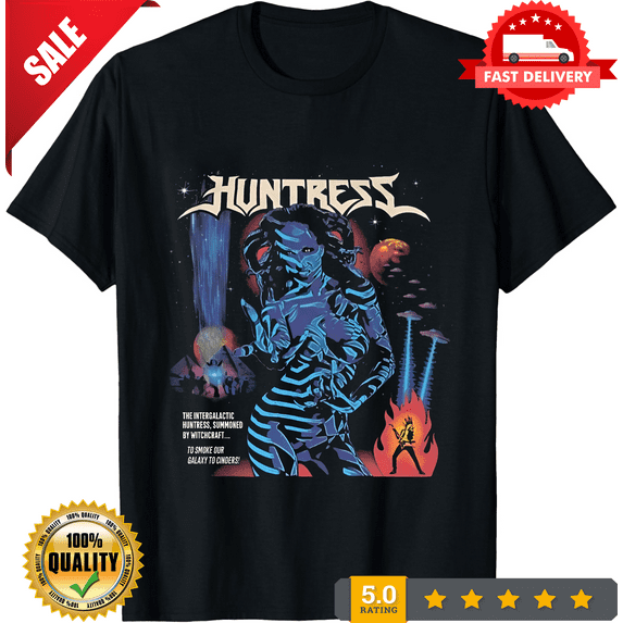 Rare Vintage Huntress Concert Heavy Metal Band T-shirt Size S to 5XL NE152 FREE SHIPP, LIMITED EDITION-TH74746