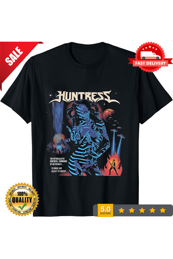 Rare Vintage Huntress Concert Heavy Metal Band T-shirt Size S to 5XL NE152 FREE SHIPP, LIMITED EDITION-TH74746