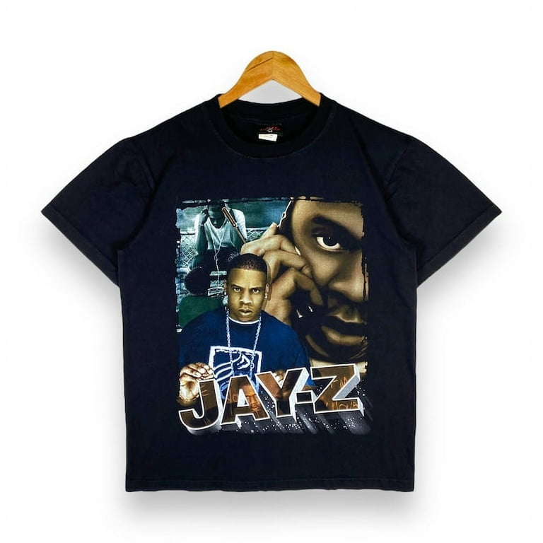 Rare!! Vintage JAY-Z Big Printed Raptees T Shirt Medium Size 