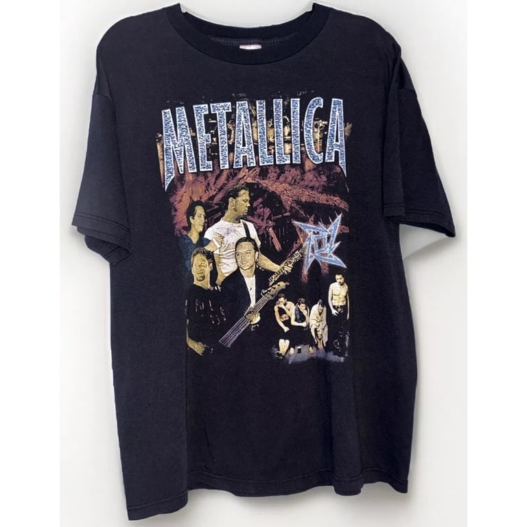Rare Vintage Metallica Reload Metal concert tour 90s band t shirt 