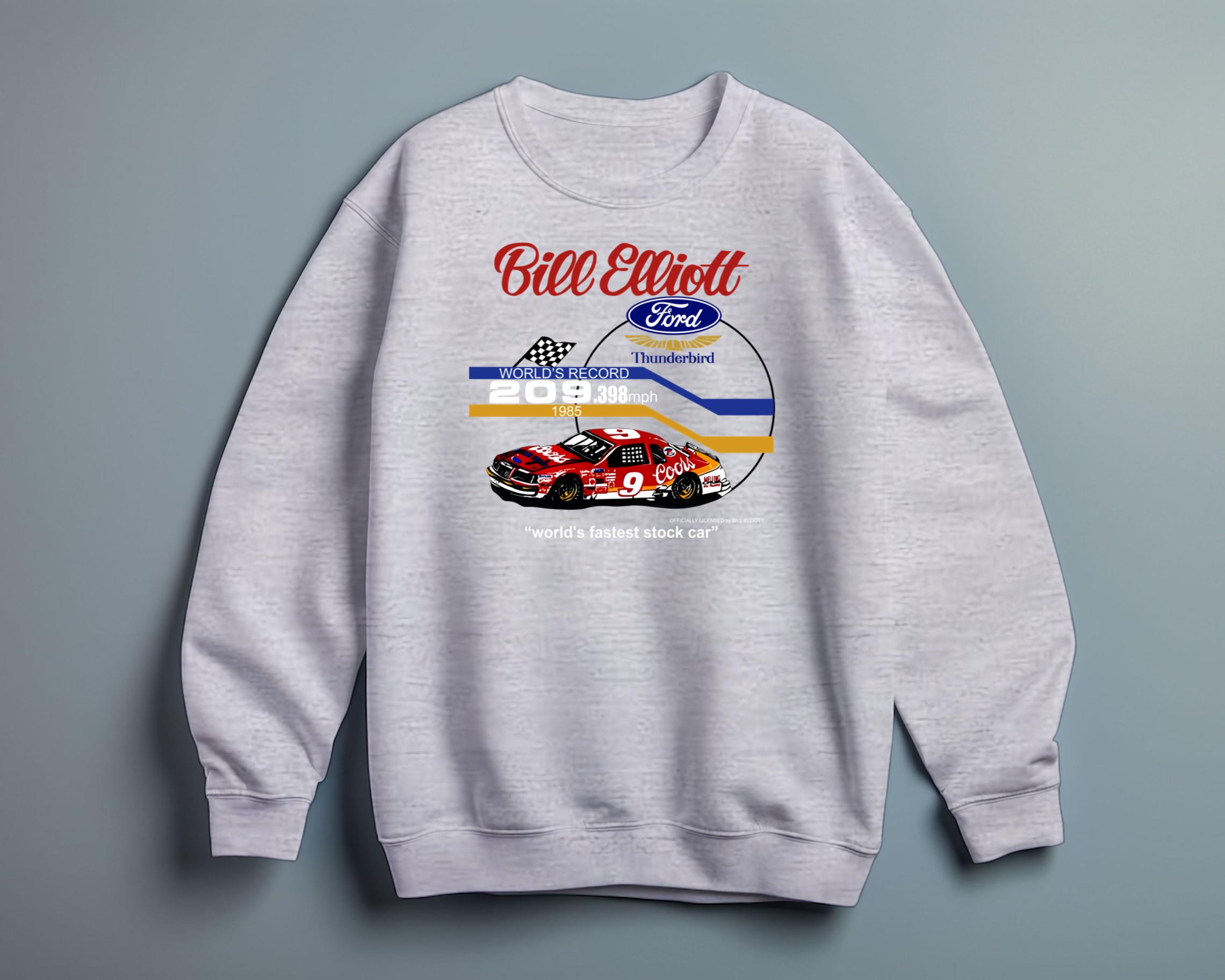 Rare Vintage Nascar 1985 Bill Elliott Tshirt Coors Ford Full Size
