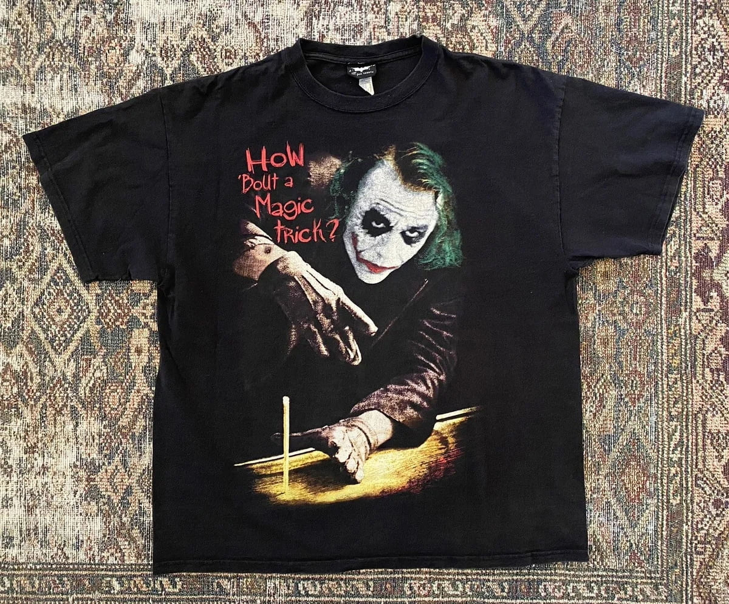 Rare Vtg Dark Knight Joker Movie Promo T Shirt - Walmart.com Rare Vtg Dark Knight Joker Movie Promo T Shirt - Walmart.com