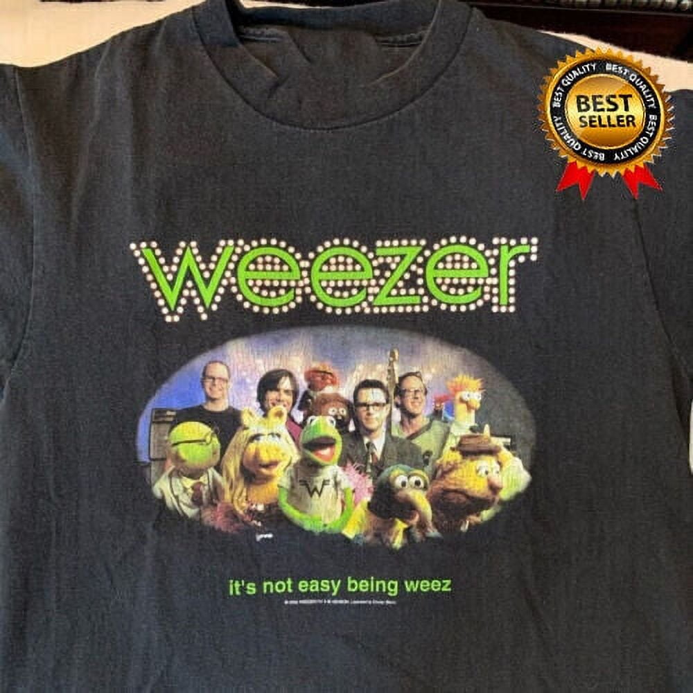 T-Shirt Weezer 2002 The Muppets Collab - Noir, Multicolore, Neuf Avec Étiquettes