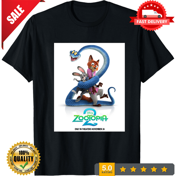 Rare Zootopia 2 Only In Theaters November 26 T-Shirt Size S-5Xl, LIMITED EDITION-TH67571