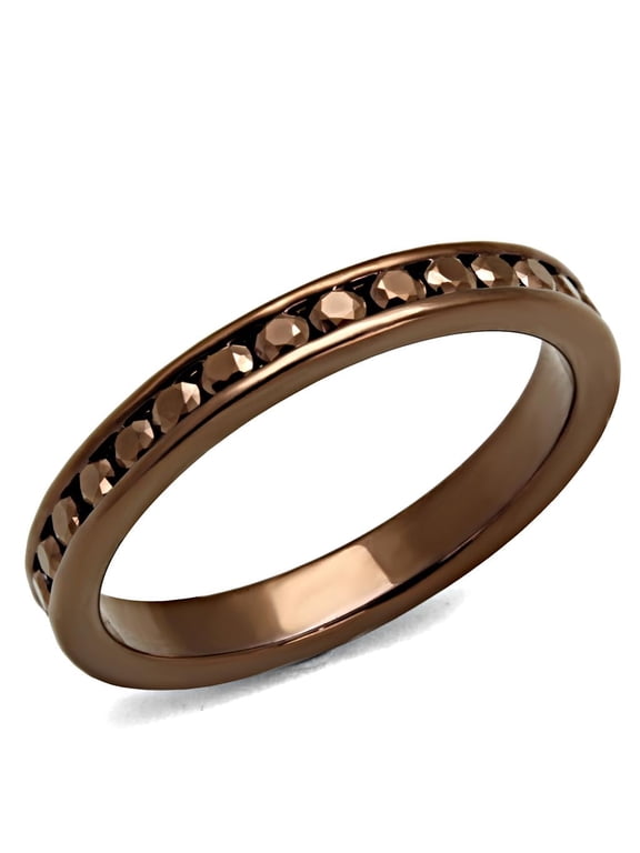 Brown, AAA Grade CZ Rings, Brass