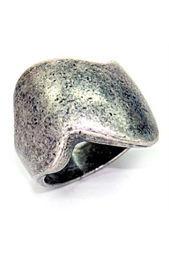 LOA055 - Ruthenium Brass Ring with No Stone