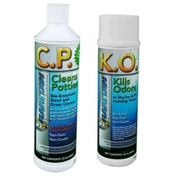 Raritan  K.O. & C.P. Kills Odors, Cleans Potties Potty Pack - 22 oz Bottles