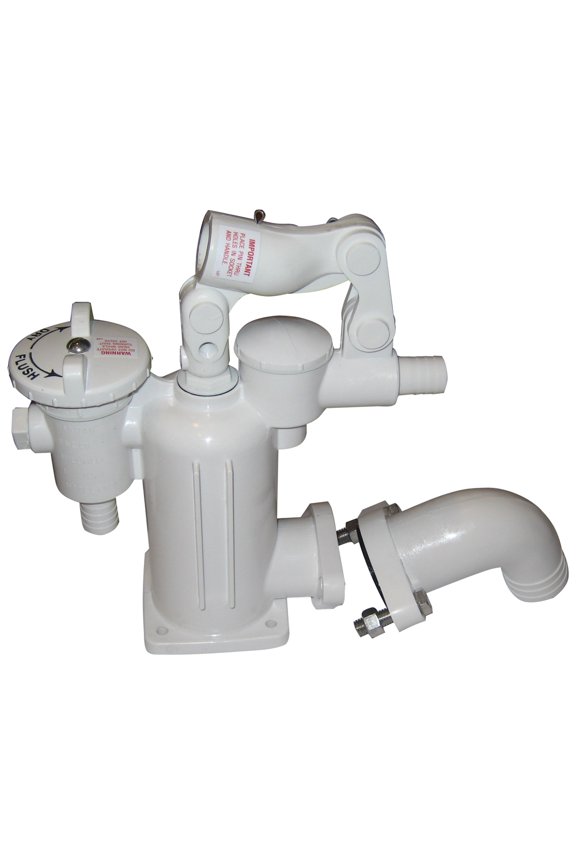 10" Solid White Outdoor Marine Raritan PHII Complete Pump Assembly