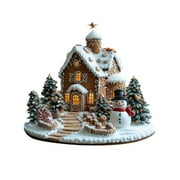 Raruxxin Christmas Gingerbread Houses Decorations Indoor Gingerbread Houses Decor Christmas Kitchen Tabletop Decor Present