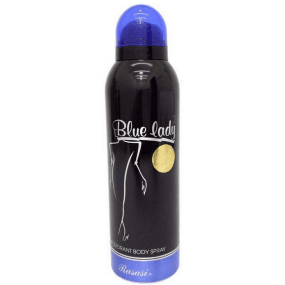 Rasasi Blue Lady 2 for Women Deodorant Body Spray with Fresh Fragrance 200ml (6.7oz)