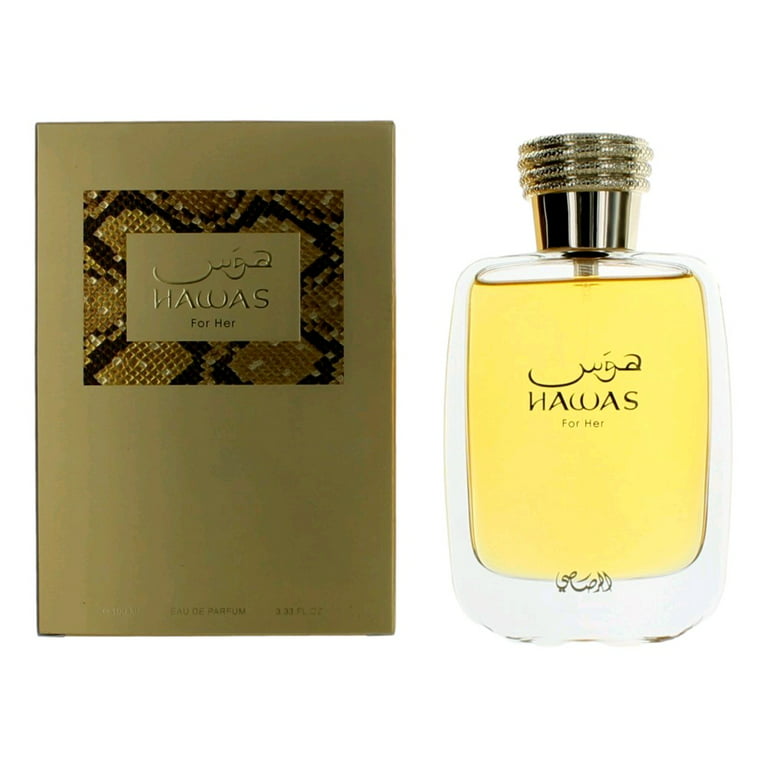 Rasasi Hawas Eau De Parfum Spray For Men 3.3 Oz / 100 ml Brand New Sealed  in Box