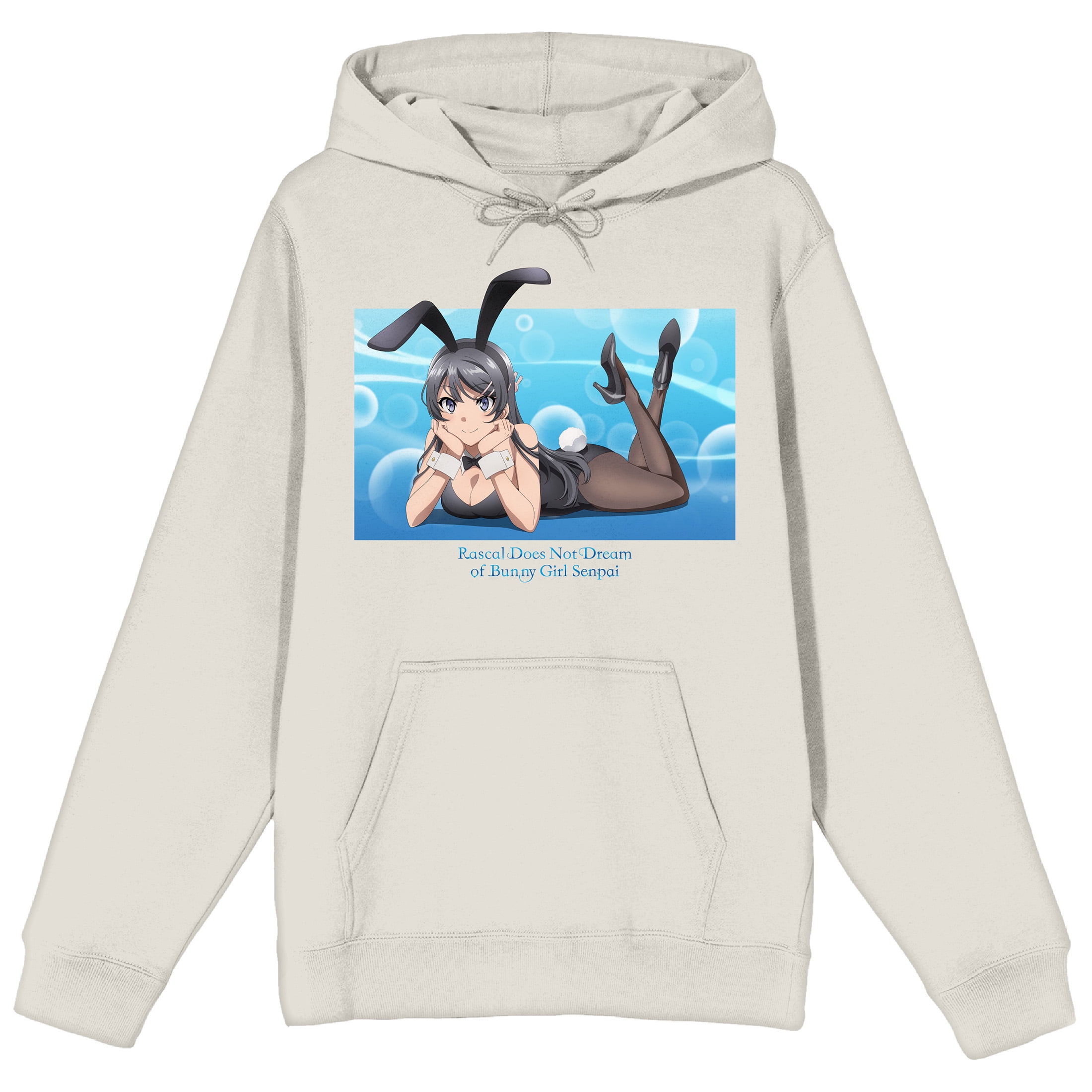 Rascal Does Not Dream Of Bunny Girl Senpai Shoko Makinohara Bunny Costume Long Sleeve Sand Adult Hooded Sweatshirt Medium