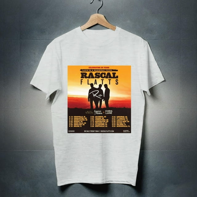 Rascal Flatts Return For Life Is A Highway Tour Shirt