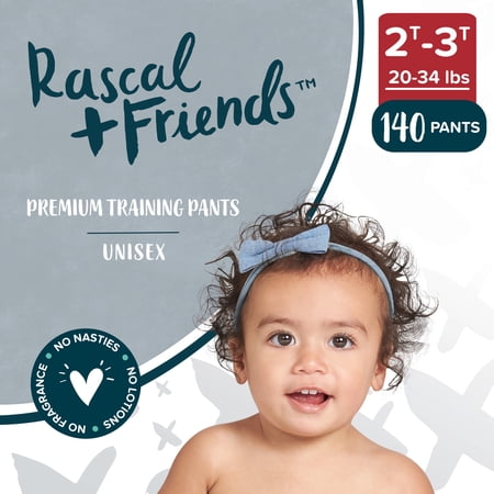 Rascal + Friends Premium Training Pants, Size 2T-3T, 140 Count