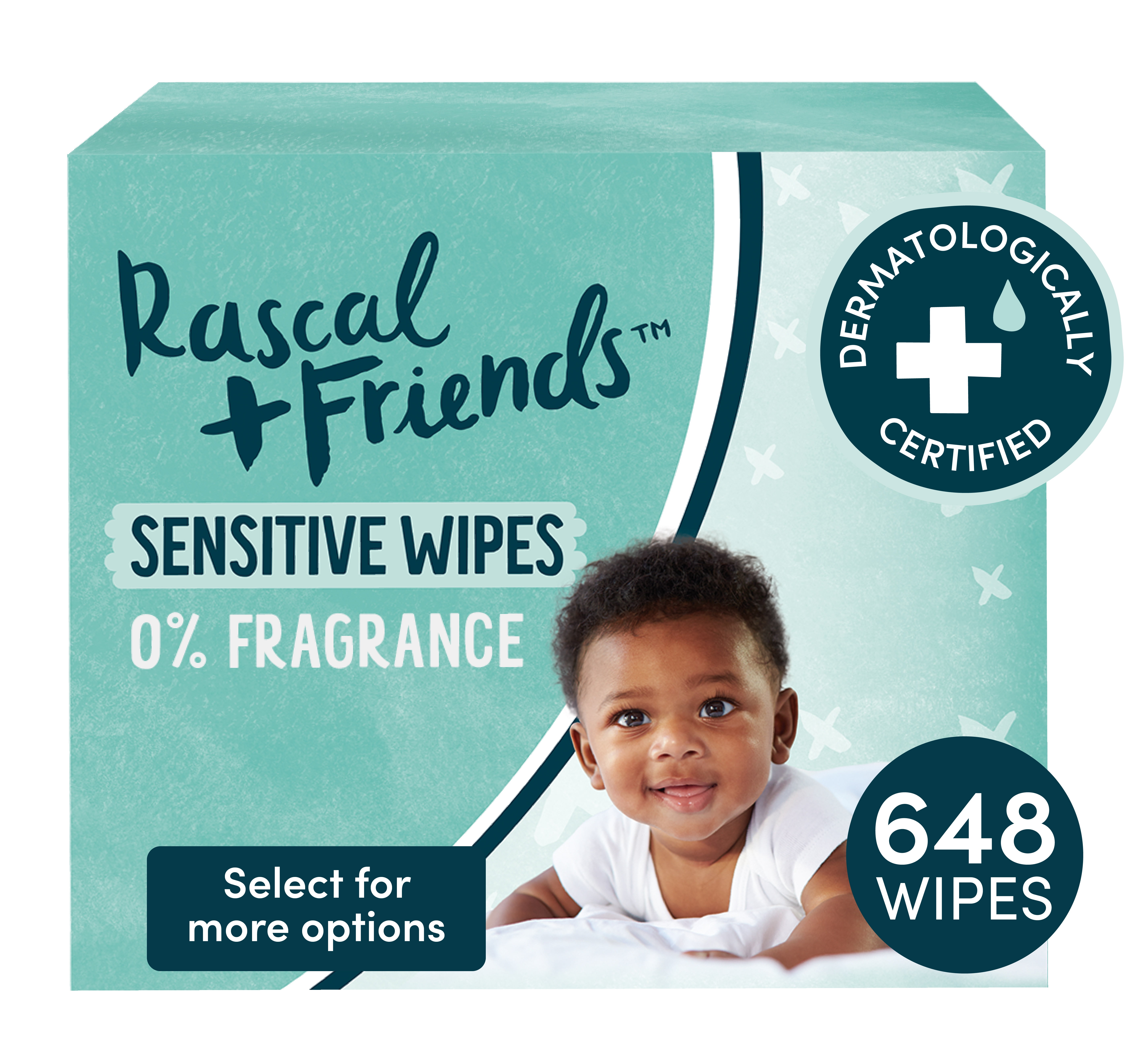 Rascal + Friends Sensitive, Fragrance Free Baby Wipes for Newborn, 648 ...