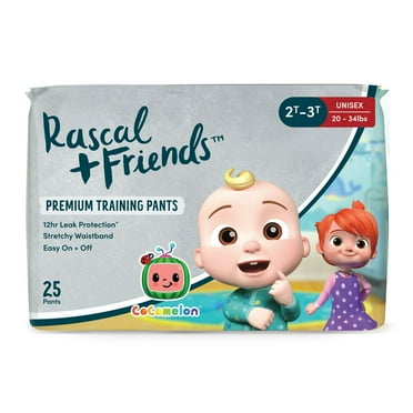 Rascal + Friends Training Pants Size 2T-3T 25 Count