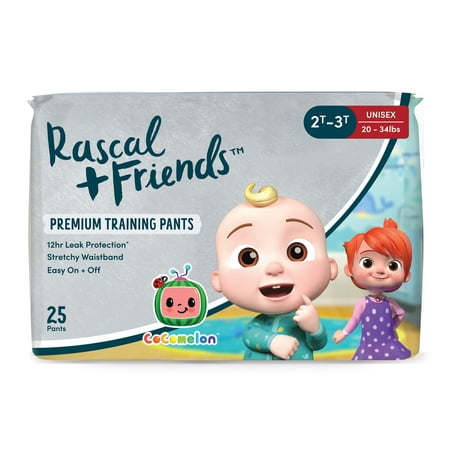 Rascal + Friends Training Pants Size 2T-3T 25 Count
