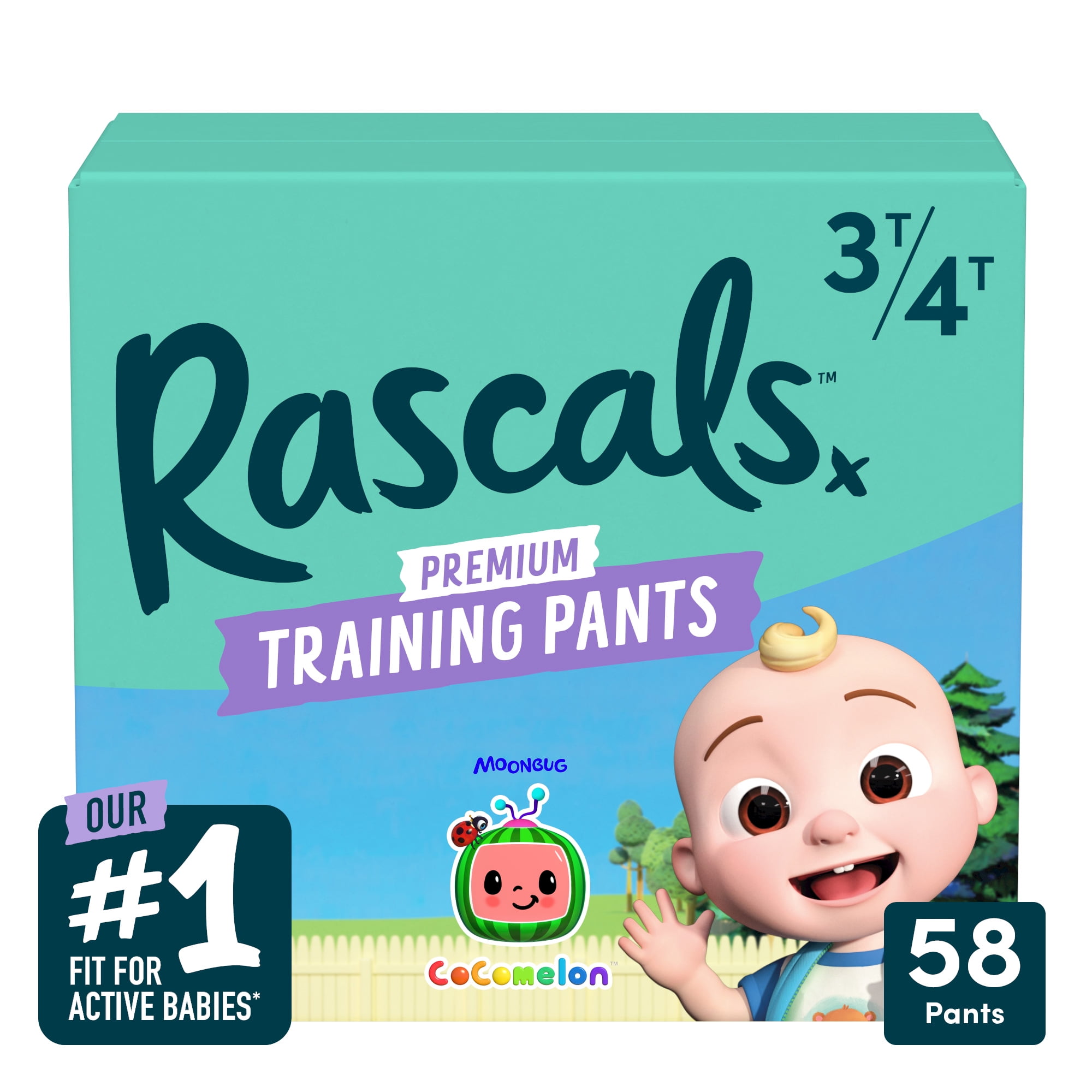 Rascal + Friends Training Pants Size 3T4T 58 Count (Select for More