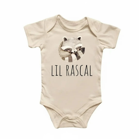 Rascal Raccoon Newborn Baby Bodysuit