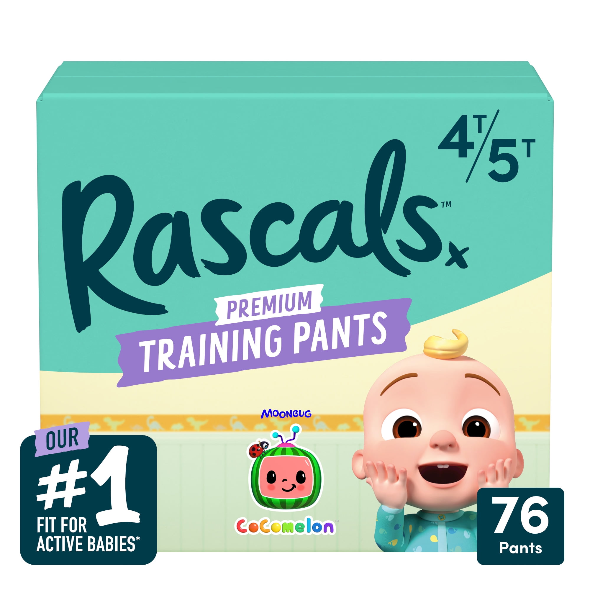 Rascals Edition Training Pants Size 4T5T 76 Count (Select for More Options)