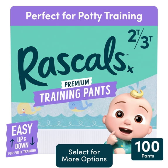 Rascals Premium CoComelon Absorbent Potty Training Pants 2T-3T, 100 Count