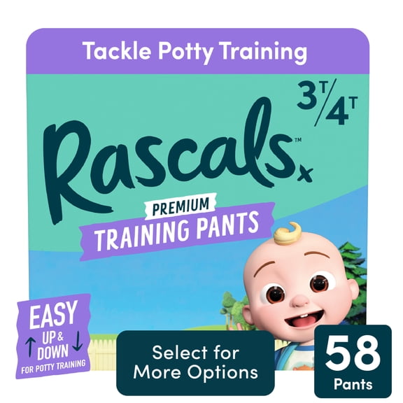 Rascals Premium CoComelon Absorbent Potty Training Pants 3T-4T, 58 Count