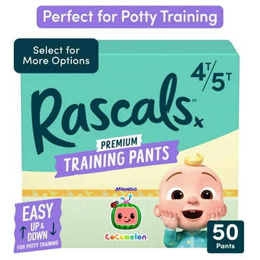 Rascals Premium CoComelon Absorbent Potty Training Pants 4T-5T, 50 Count (Select for More Options)