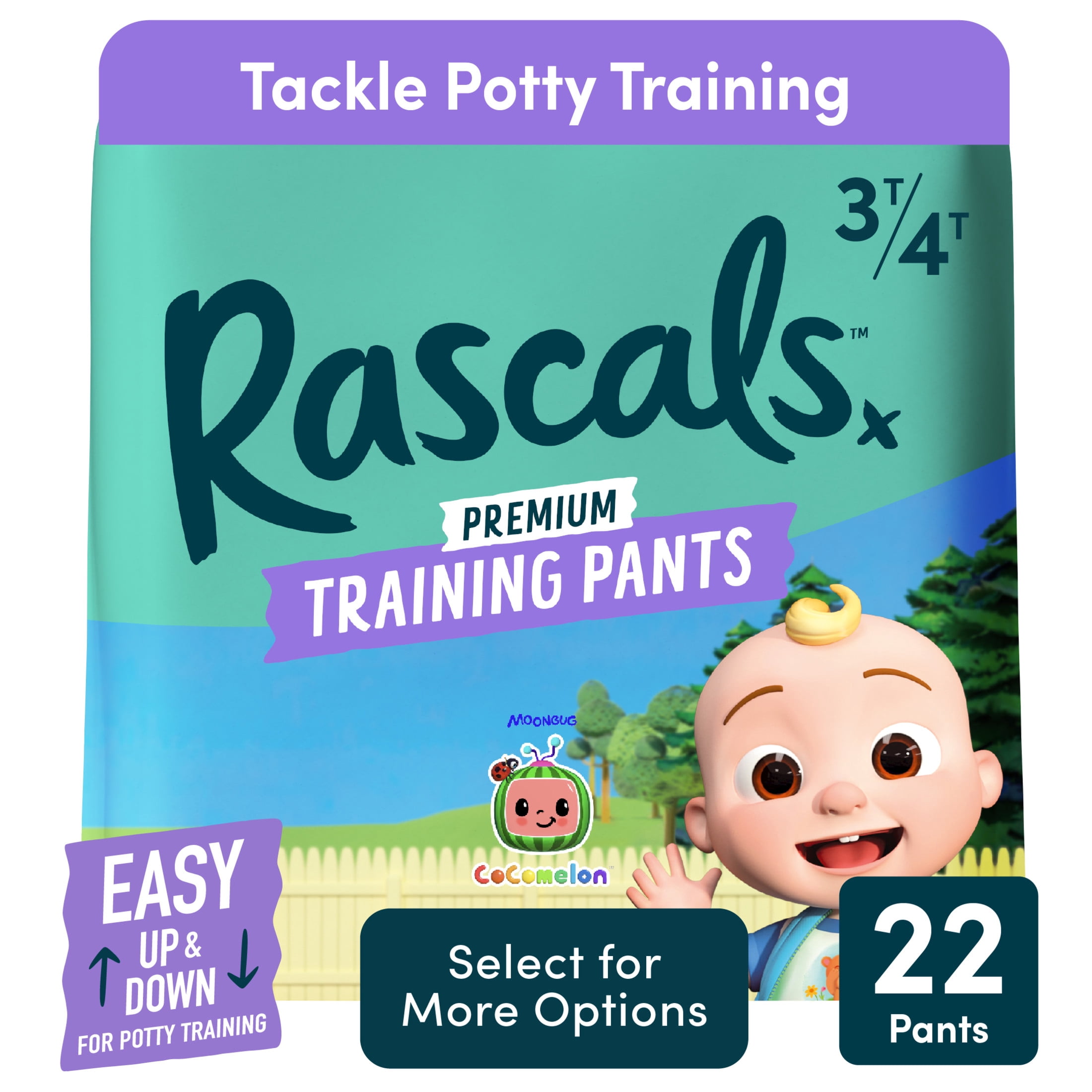 Rascals Premium CoComelon Absorbent Potty Training Pants 3T-4T, 22