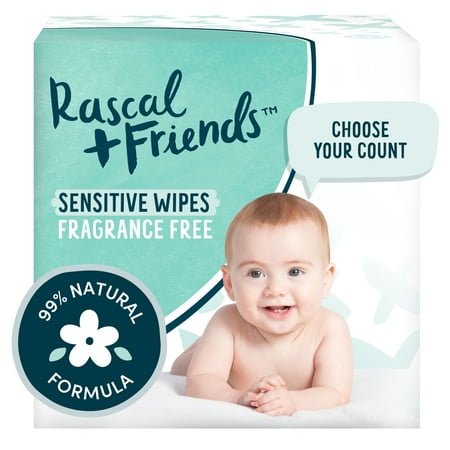 Rascals Sensitive Baby Wipes, (1296PK)