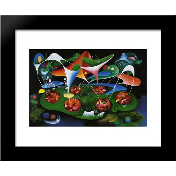 Rascetane vatre 20x24 Framed Art Print by Naumovski, Vangel