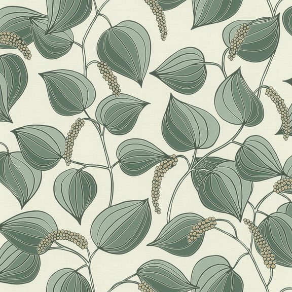 Rasch Alaia Green Leafy Vine Wallpaper