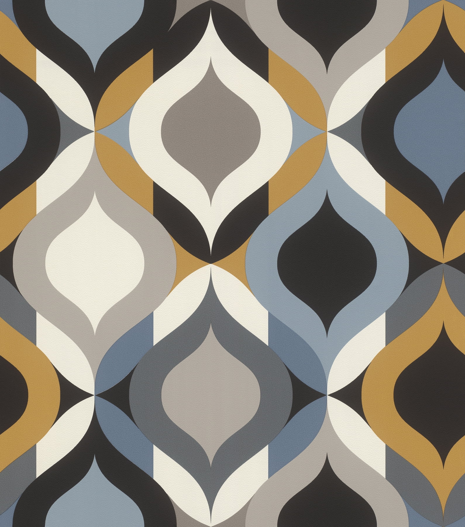 Rasch Cicero Multicolor Retro Ogee Wallpaper