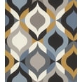 Rasch Cicero Multicolor Retro Ogee Wallpaper - Walmart.com