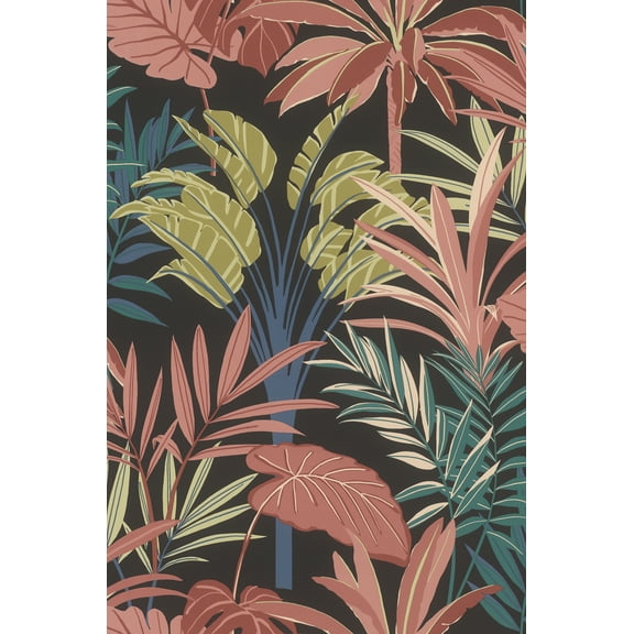 Rasch Rudyard Pink Tropical Flora Wallpaper