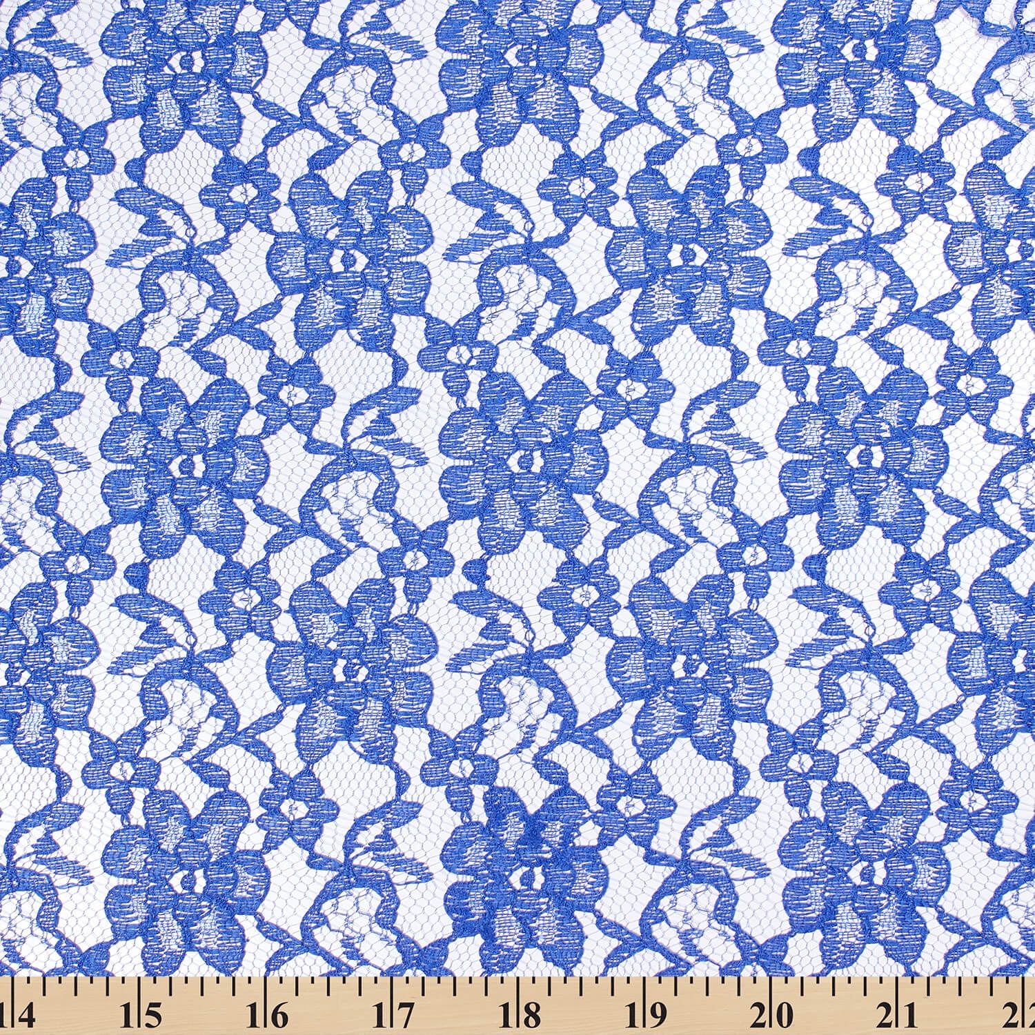 Raschel Lace Fabric 60 Wide Polyester French Floral by the yard (Royal  Blue)