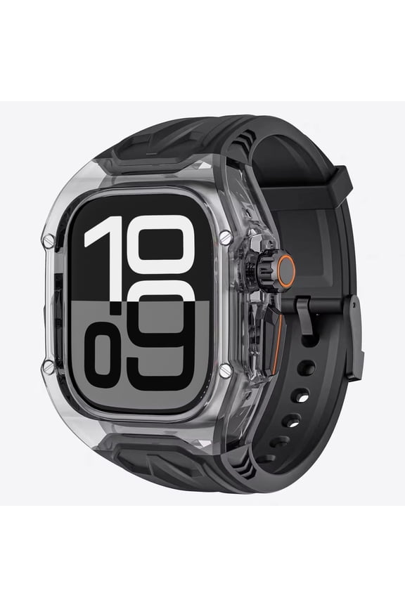 Rugged Band and Case Compatible with Apple Watch Ultra 3 2 1 Series 11 10 9 49mm 46mm 45mm 44mm 42mm, iWatch Sport Strap with Shockproof PC Frame Bumper